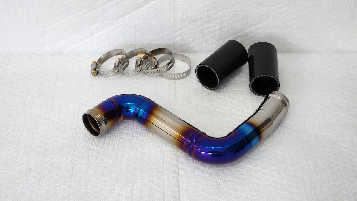 Titanium Pipe Radiator Evo 7-9 Titanium Top Radiator Pipe – HookerFab Fabrication