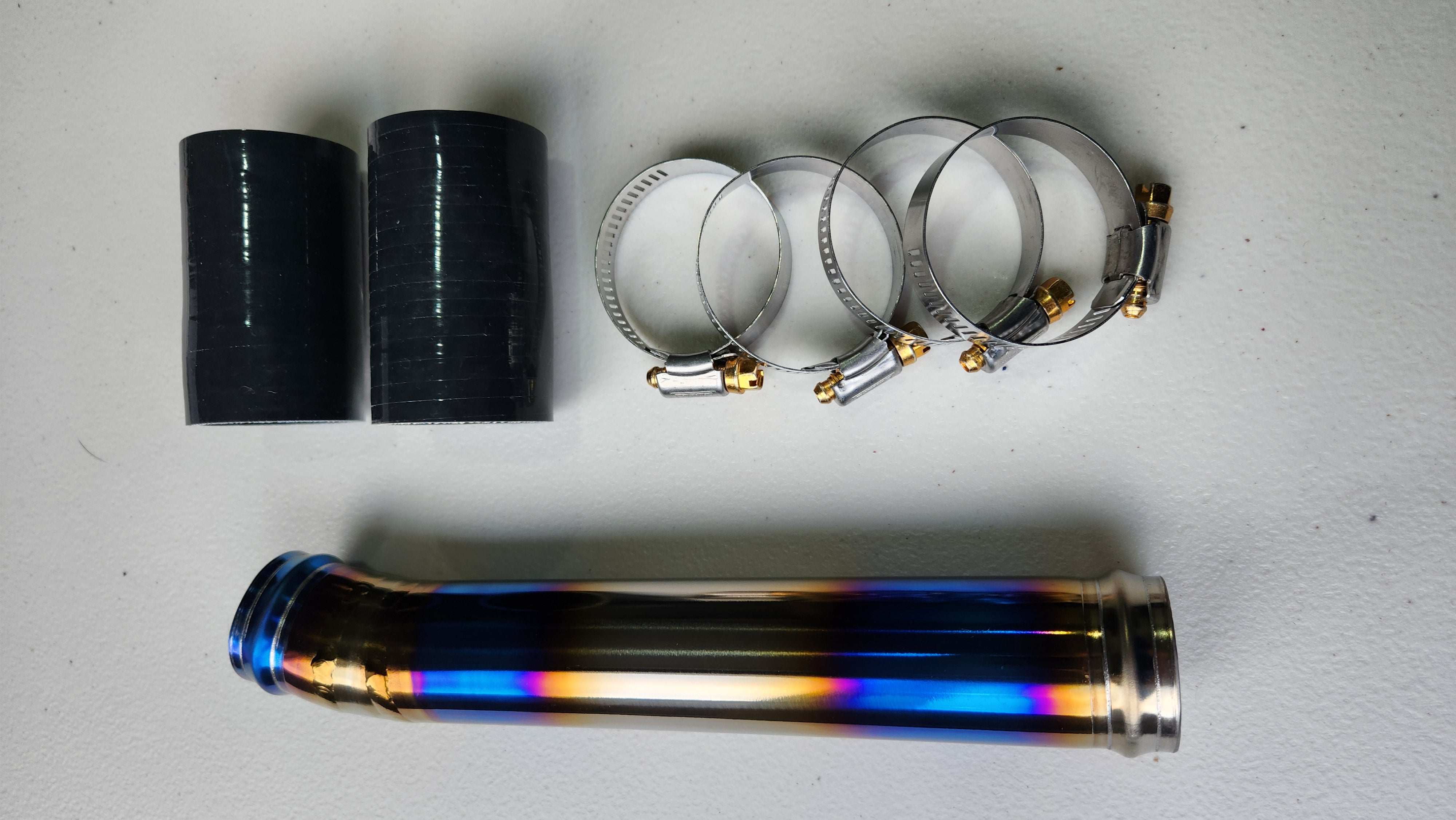 Evo 4-6 Titanium Top Radiator Pipe – HookerFab Fabrication